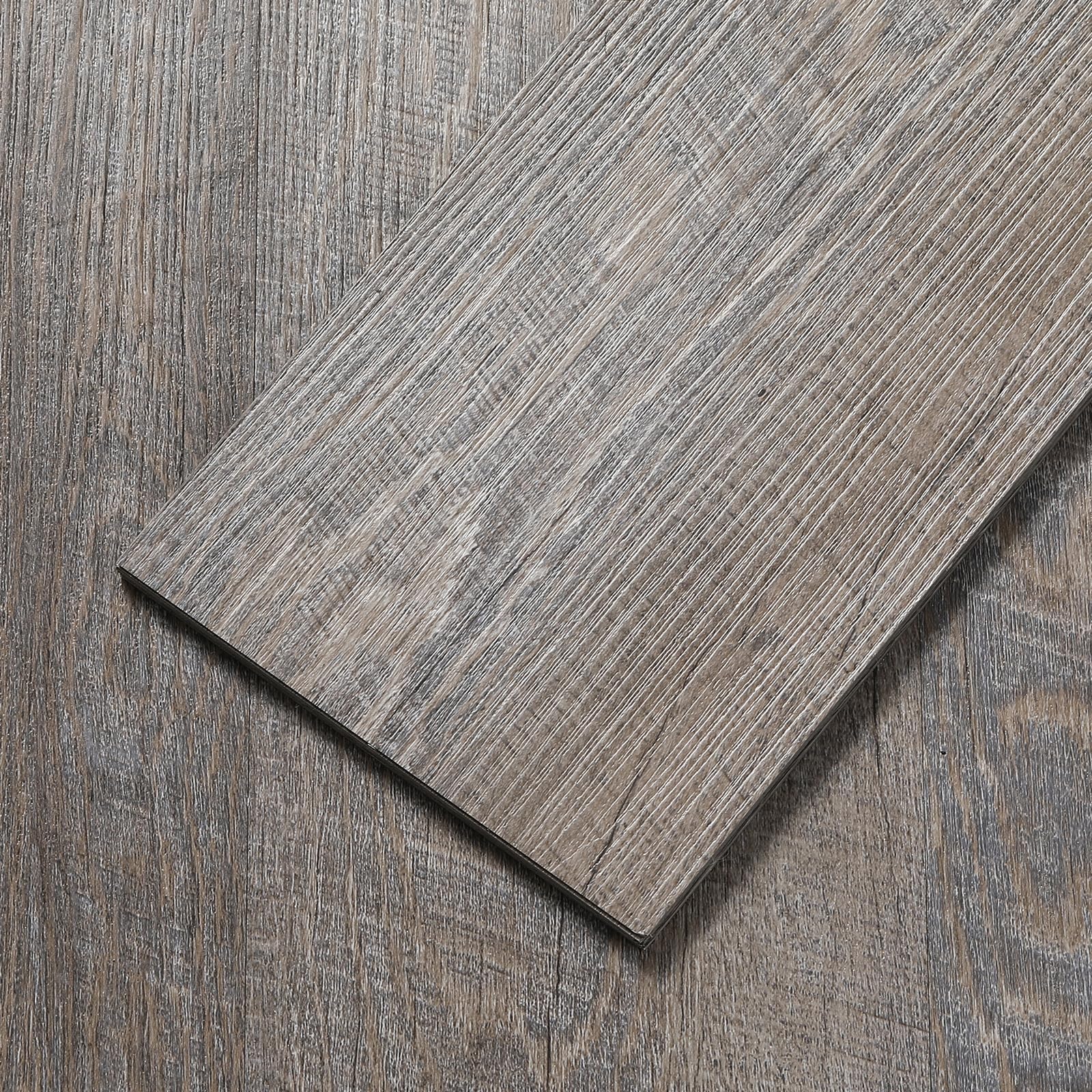 Piastrelle adesive per pavimenti, lussuose piastrelle in vinile, confezione da 12 pezzi, 18 mq, effetto vero legno, autoadesive, facili da usare per cucina, camera da letto e soggiorno
