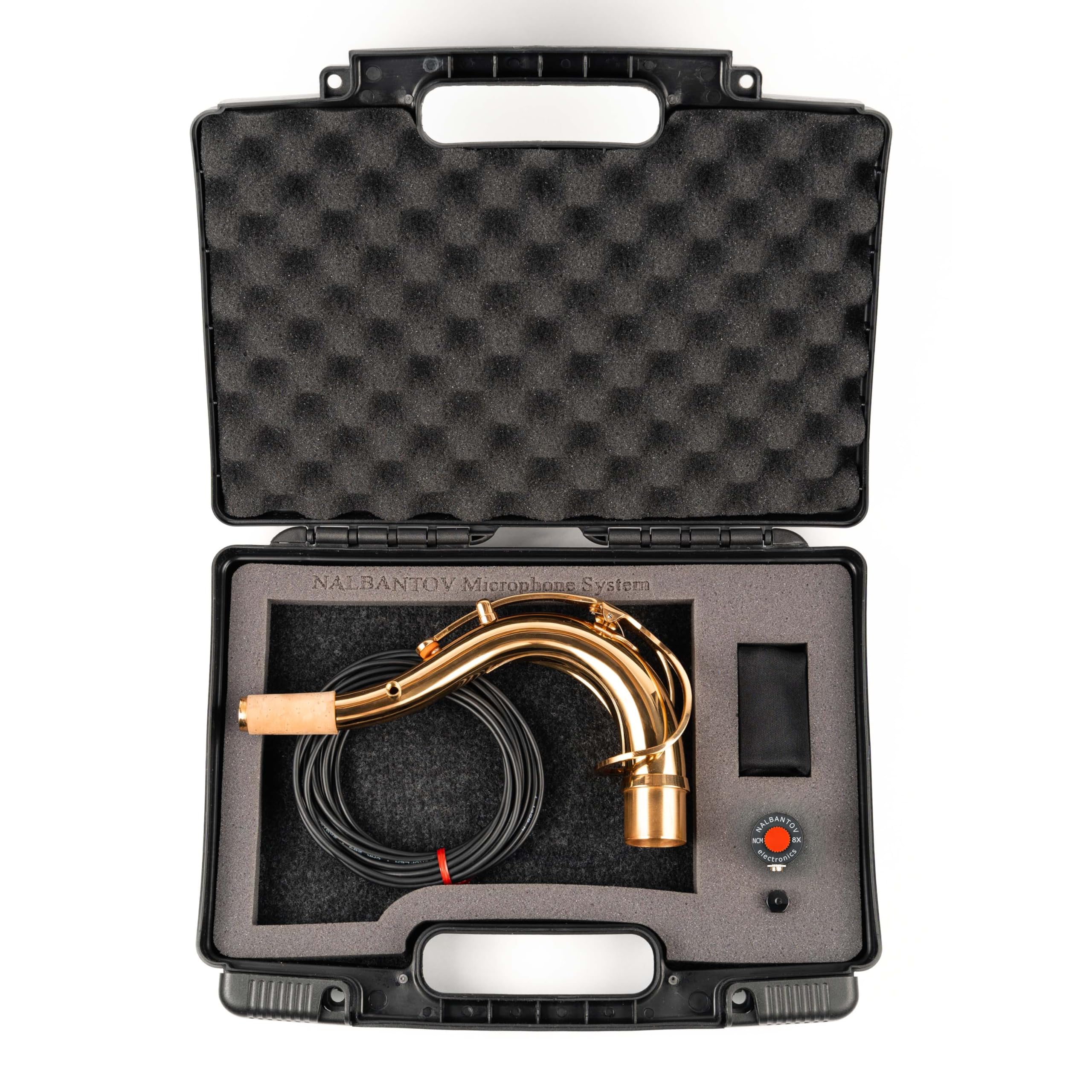 Sassofono tenore microfono Nalbantov NCM 8X ST set | pickup System, cavo, collo