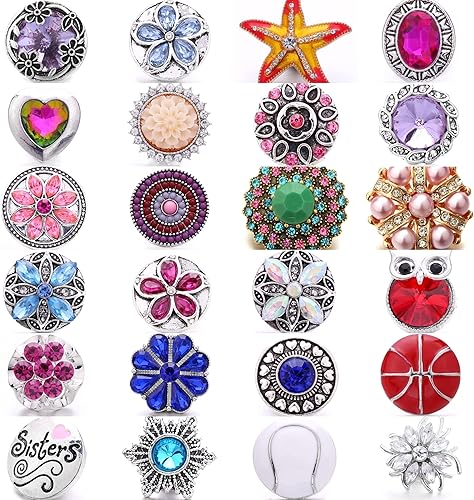 Miniatura 6 de LKLDM Dijes de diamantes de imitación de estilo mixto con botones de jengibre de 180.787in para broches intercambiables, fabricación de joyas,