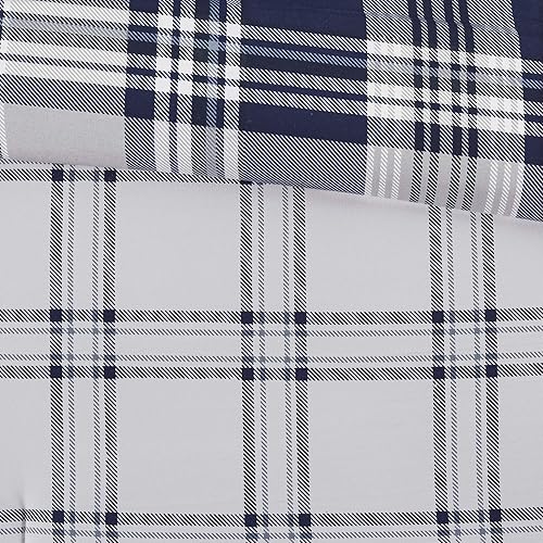 Miniatura 23 de Madison Park Essentials Cozy Bed in A Bag - Edredón reversible con juego de sábanas completo, diseño casual de cabaña a cuadros, funda para todas