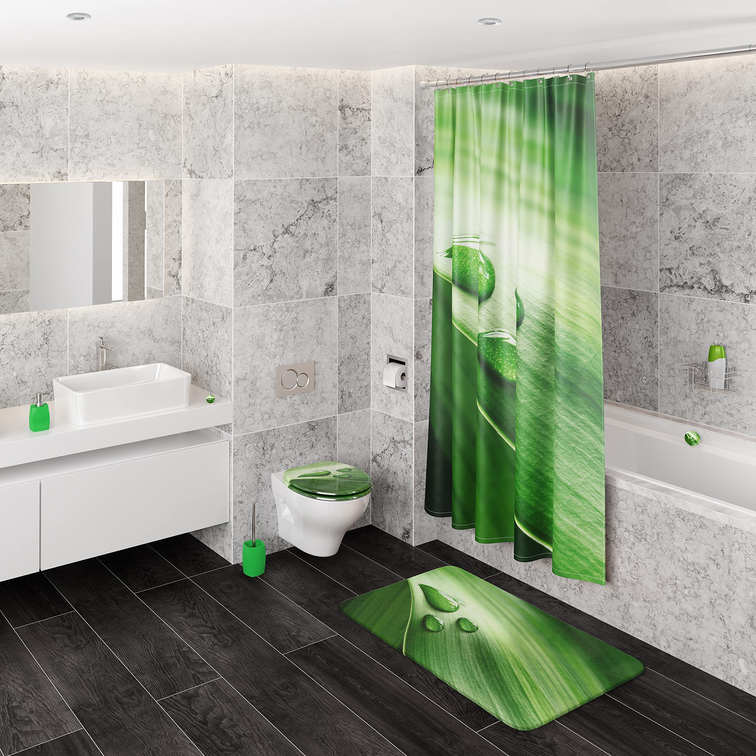 Deska sedesowa z wieloma pięknymi deskami sedesowymi do wyboru, wysoka jakość i stabilna jakość z drewna (Green Leaf)