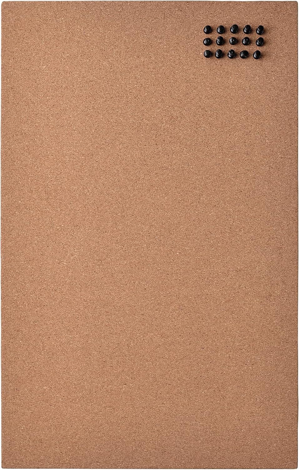 IKEA FLÖNSA memo board with pins, 52x33 cm, cork