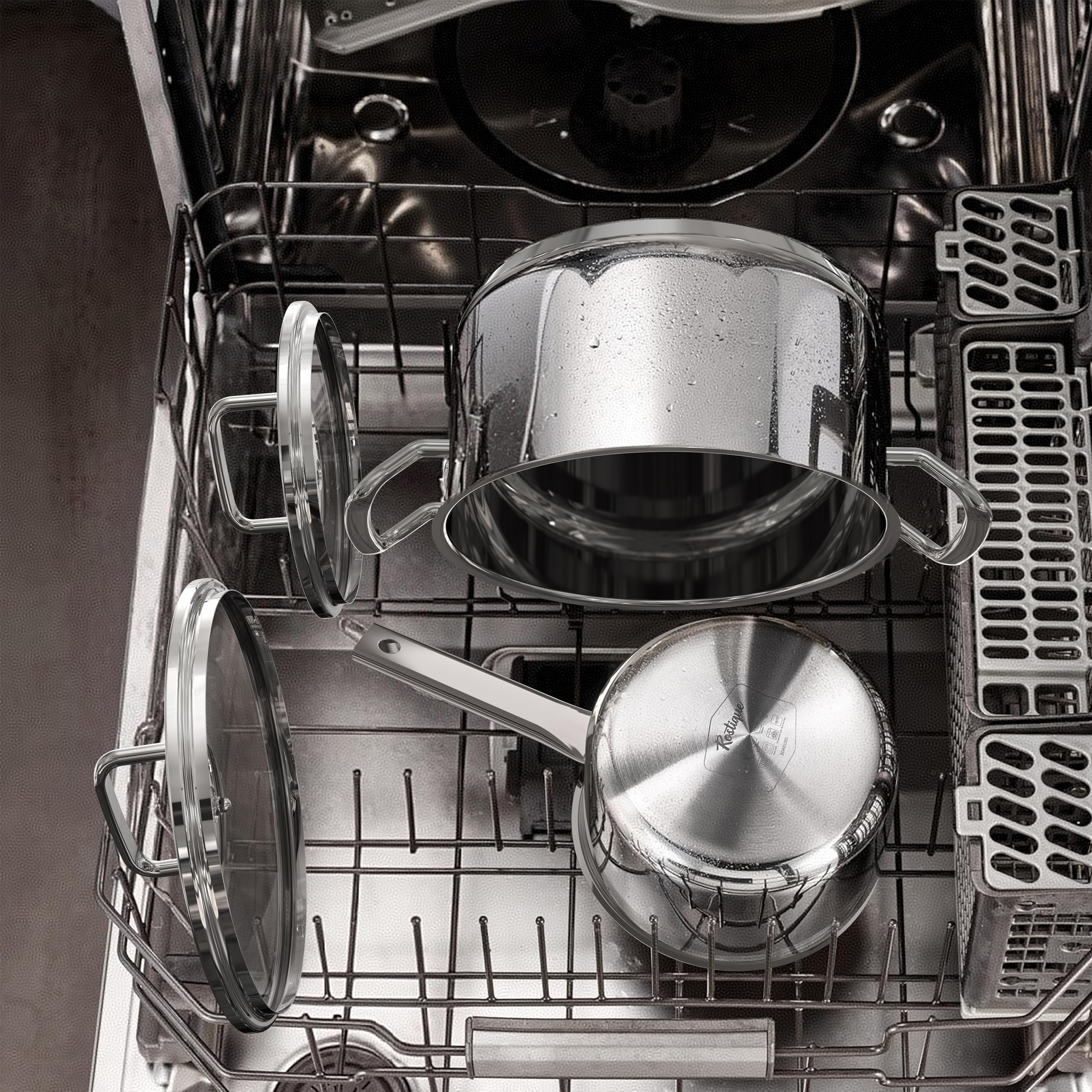 Tefal Duetto 4-delige Pannenset - RVS - Geschikt voor Alle