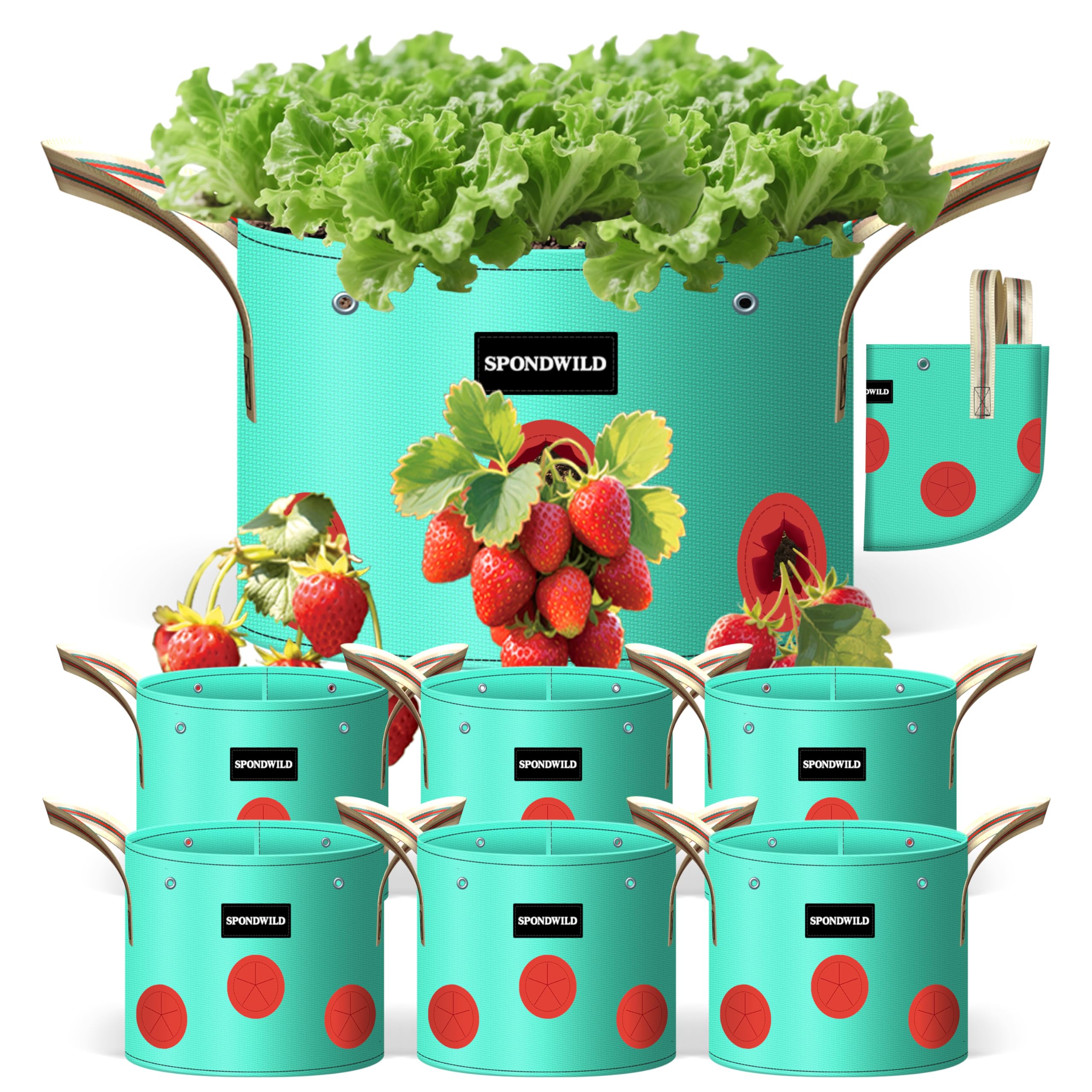 Sacs de culture potager au balcon lot de 7 bacs à plantes pour cultiver ses propres légumes