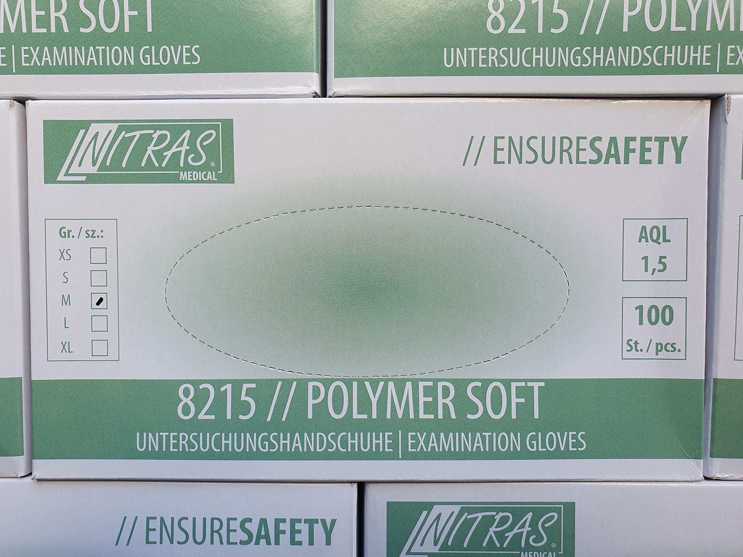 Nitras Latex-Einweghandschuhe 100 Stück je Packung (XL)
