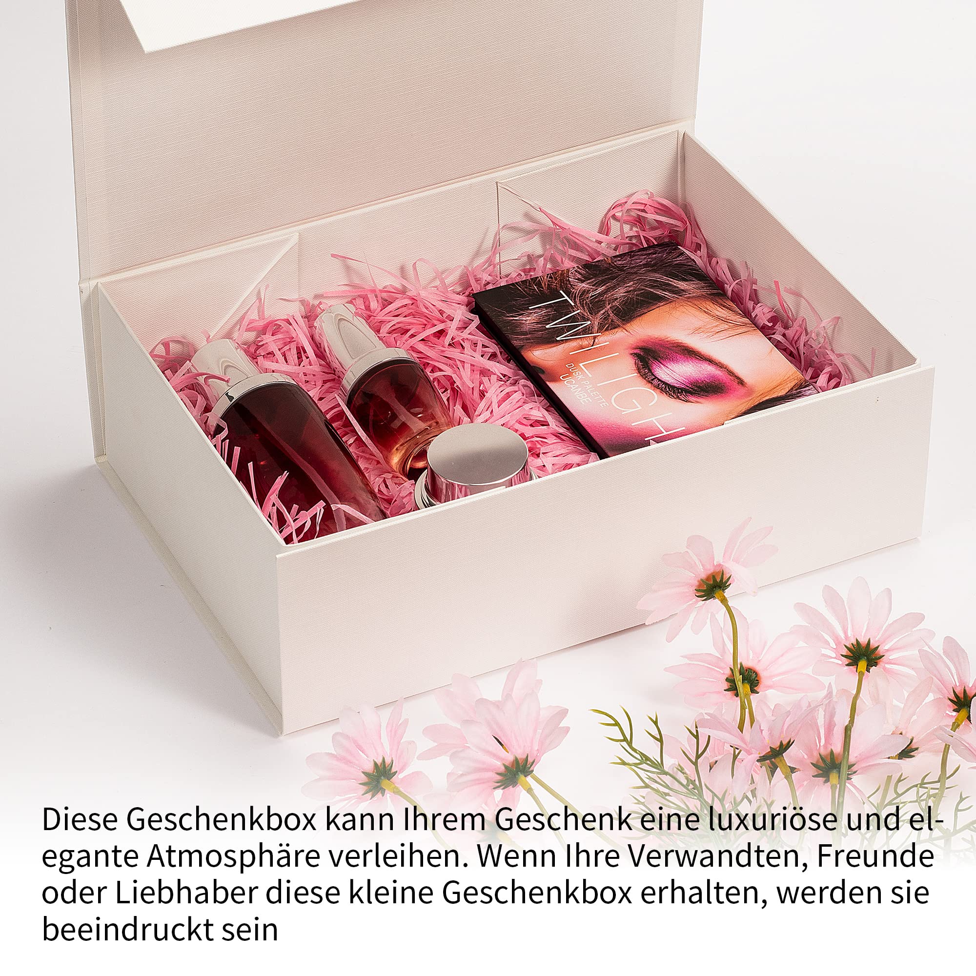 ADEL DREAM Faltende Geschenkbox für Kleidung (10 Stück, Groß Weiß)