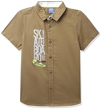 Amazon Brand - Jam & Honey Boys Regular Shirt