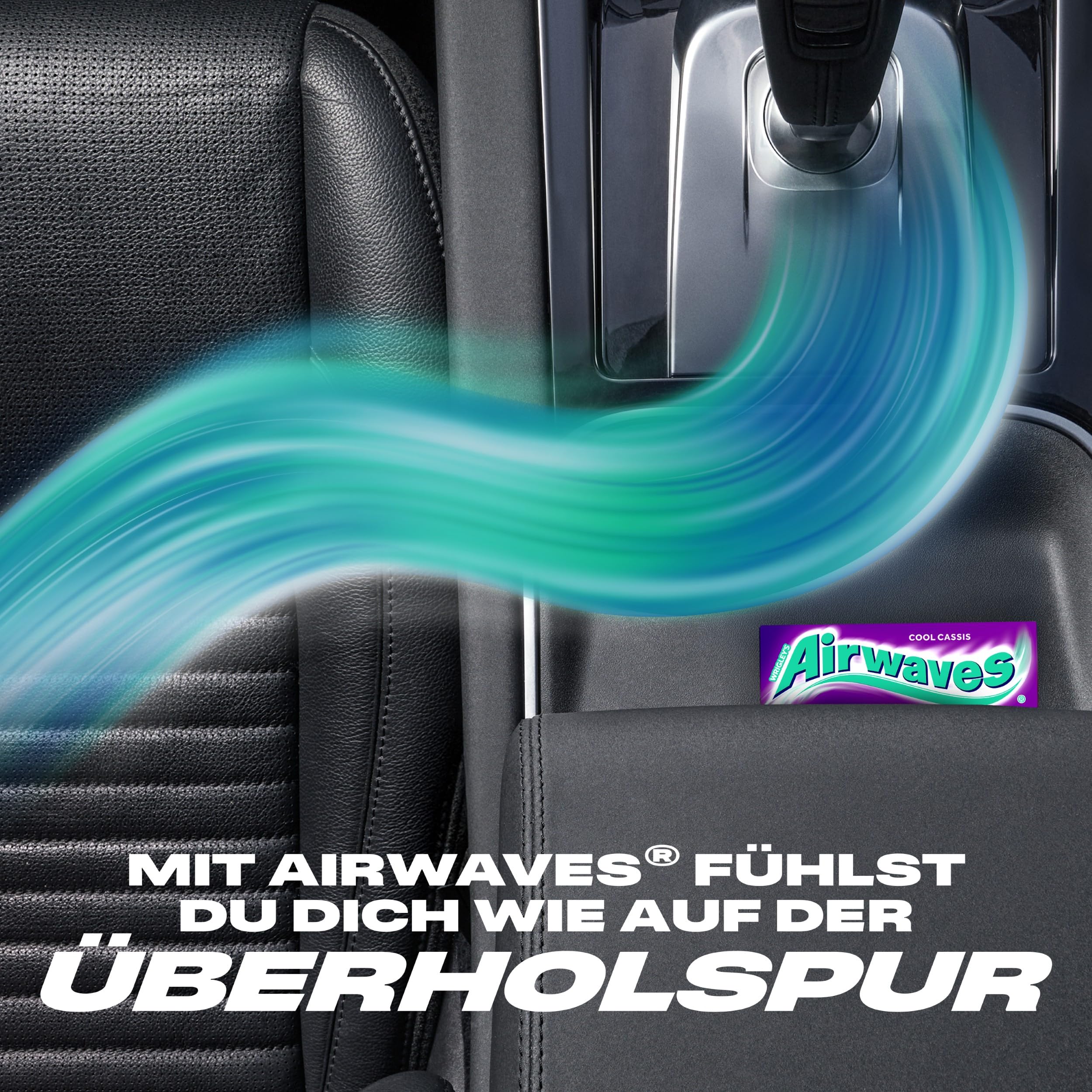 Airwaves Kaugummi | Cool Cassis | Lila, zuckerfrei | 20 x 3 Packungen (20 x 3 x 10 Dragees)
