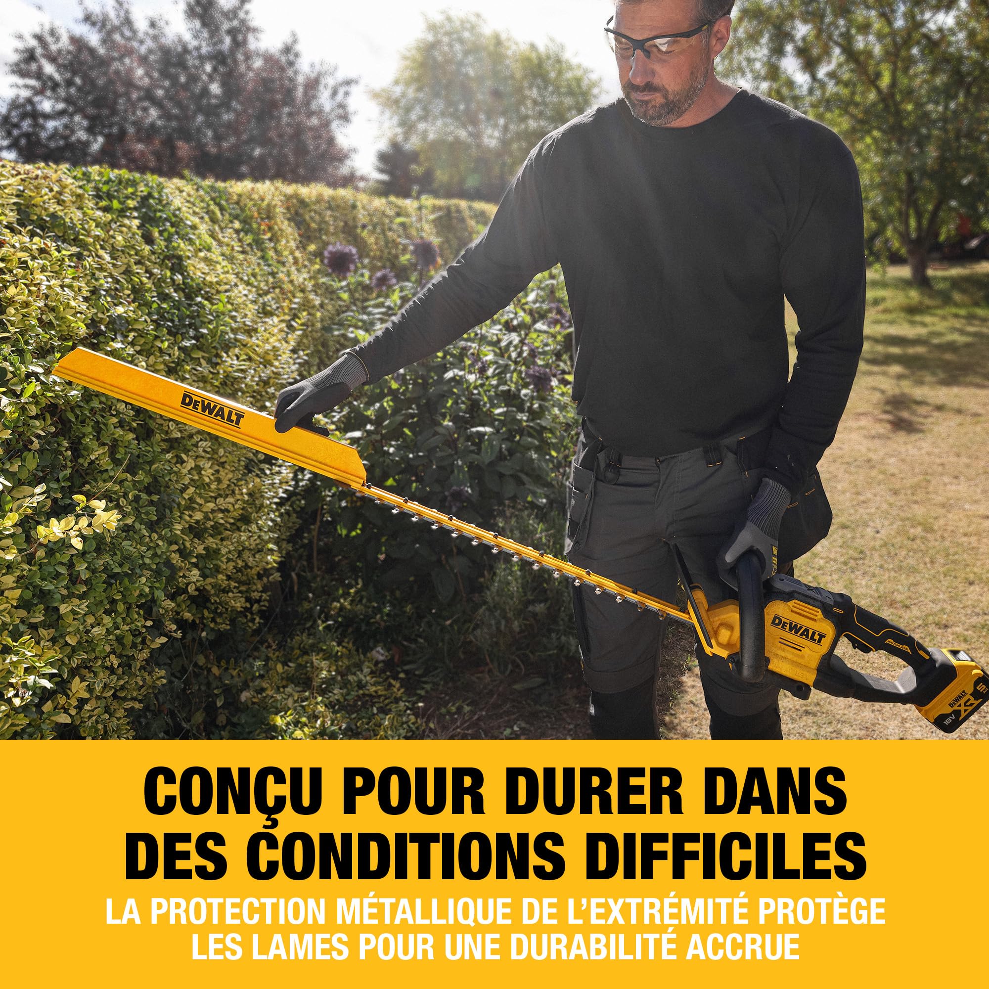 DEWALT Taille-haie 18V XR 60cm, Outil Seul, DCMHT567N-XJ