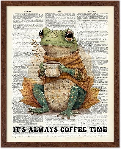 Miniatura 17 de Poster Master Póster de arte de diccionario – Impresión de rana retro con auriculares – Arte de rana – Arte musical – Arte moderno – Arte moderno –