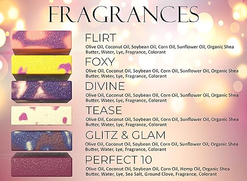 Miniatura 6 de NATURAL AMERICAN Jabón en barra para mujer, aromas de perfume, jabón 100% natural para mujeres, aceites esenciales, manteca de karité orgánica, (6