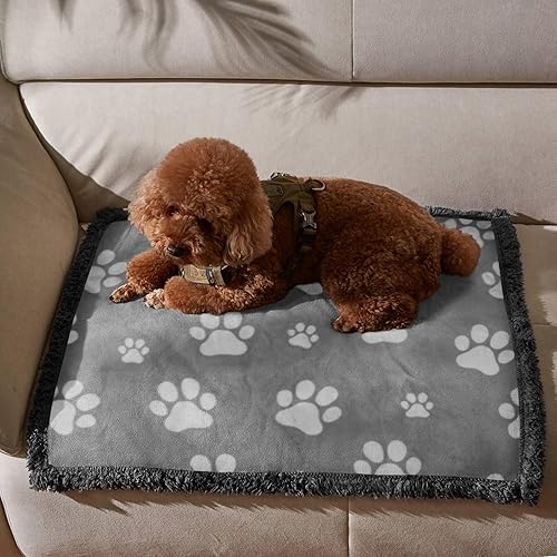 Kritter Planet Manta impermeable para perros a prueba de orina para sofá protector de muebles manta reversible para mascotas pequeñas y medianas