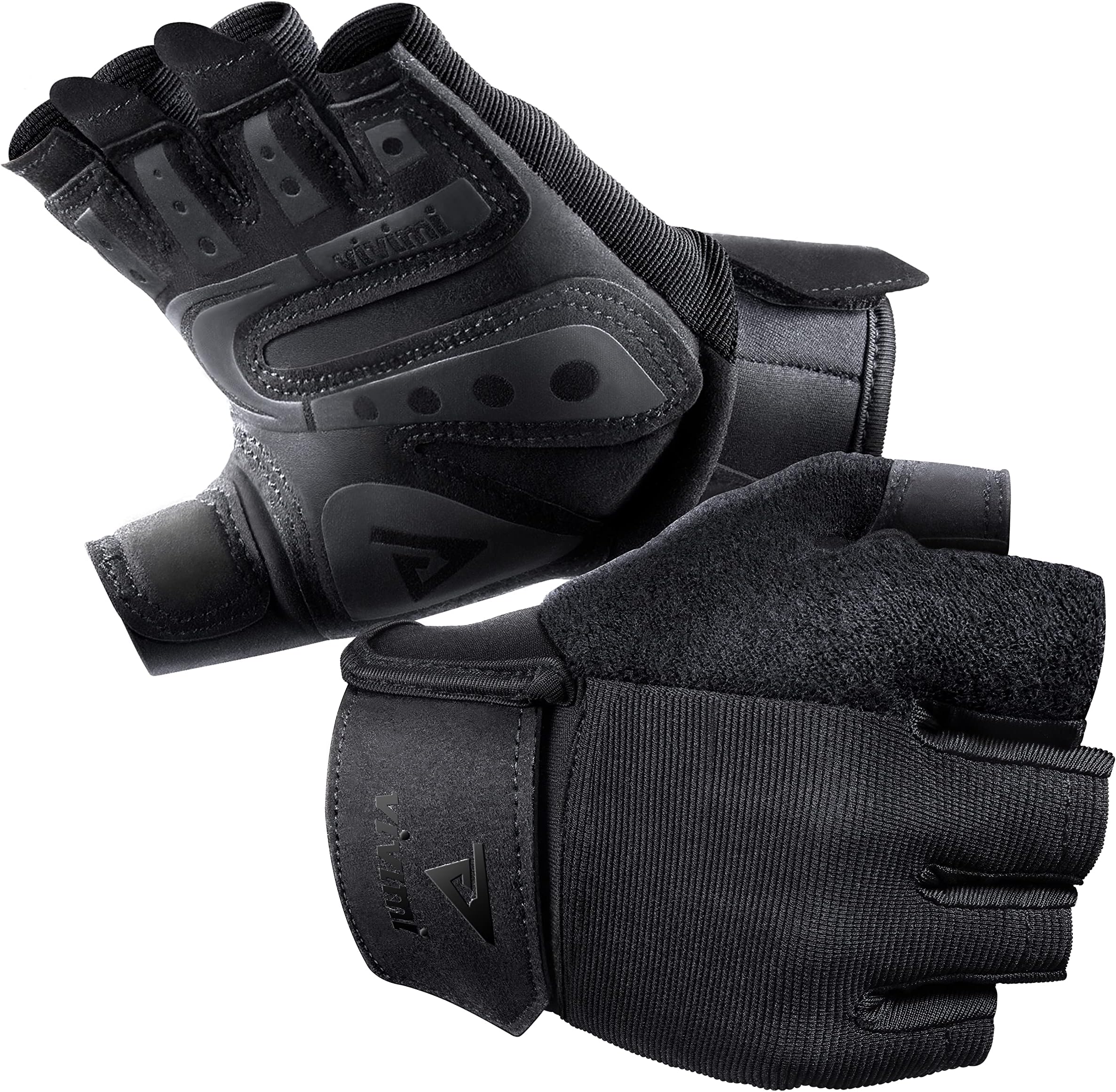 Workout Gloves Men and Women, Weight Lifting Gym Gloves with Wrist Support, Compatible with Apple Watch, Full Palm Protection and Strong Grip for Weightlifting, Training, Exercise, Pull ups