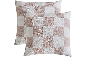 REPRECONF 2PCS Checkered Pillow Cases