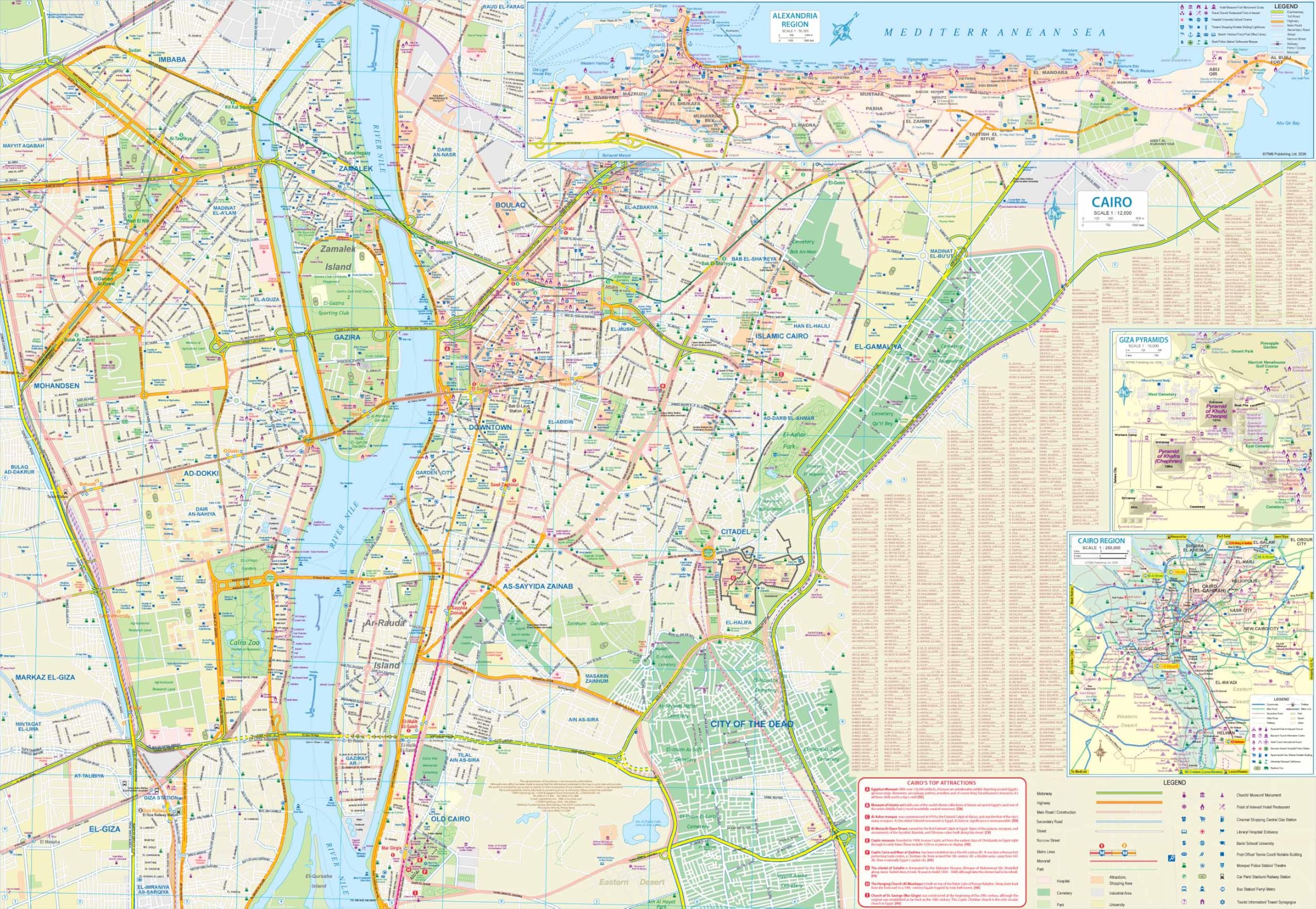 Egypt & Cairo: 1:1000000