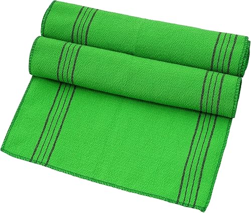 2 toallas exfoliantes coreanas largas para el baño, toalla de ducha exfoliante, depurador de espalda para la ducha diaria, baño, exfoliante