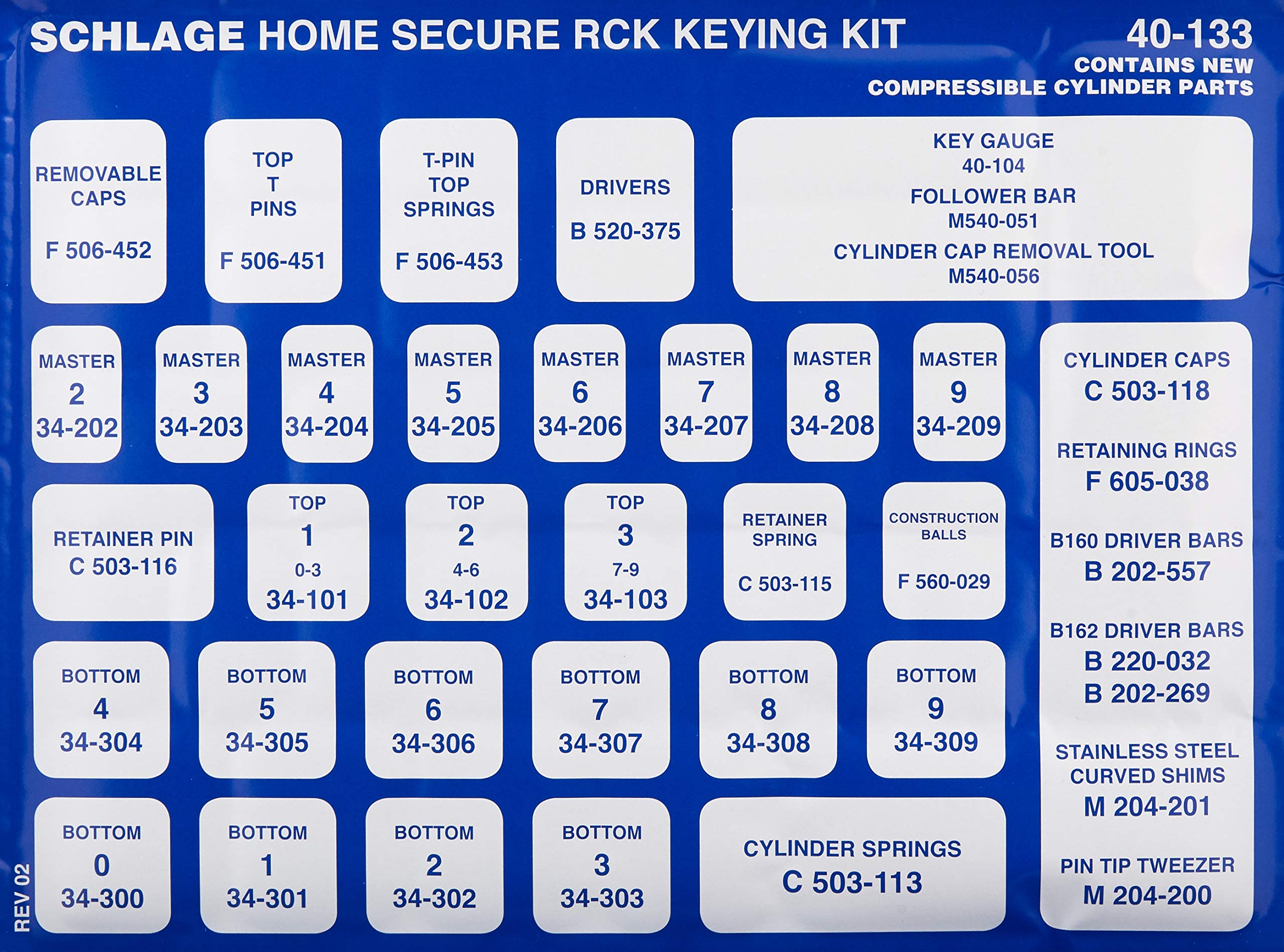 Schlage Commercial 40133 Home Secure Schlüssel-Set