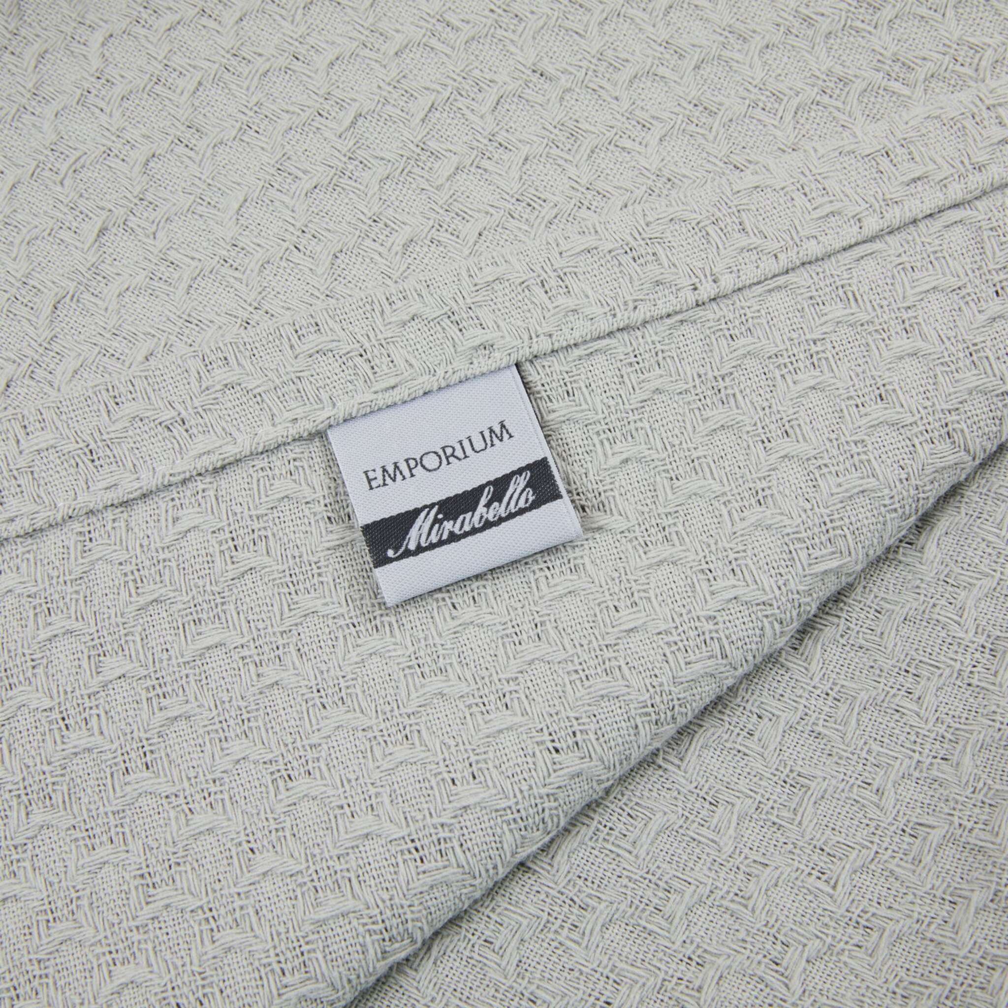 Mirabello Copriletto Estivo Matrimoniale Art. Surface 260x260 cm in 100% Cotone Jacquard | Copriletto Leggero non trapuntato (Grigio)