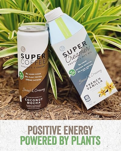 Miniatura 3 de Super Coffee Kitu café vegano con proteínas cero azúcar añadido 035 onzas de proteína 90 calorías 11 onzas líquidas helado keto a base de plantas