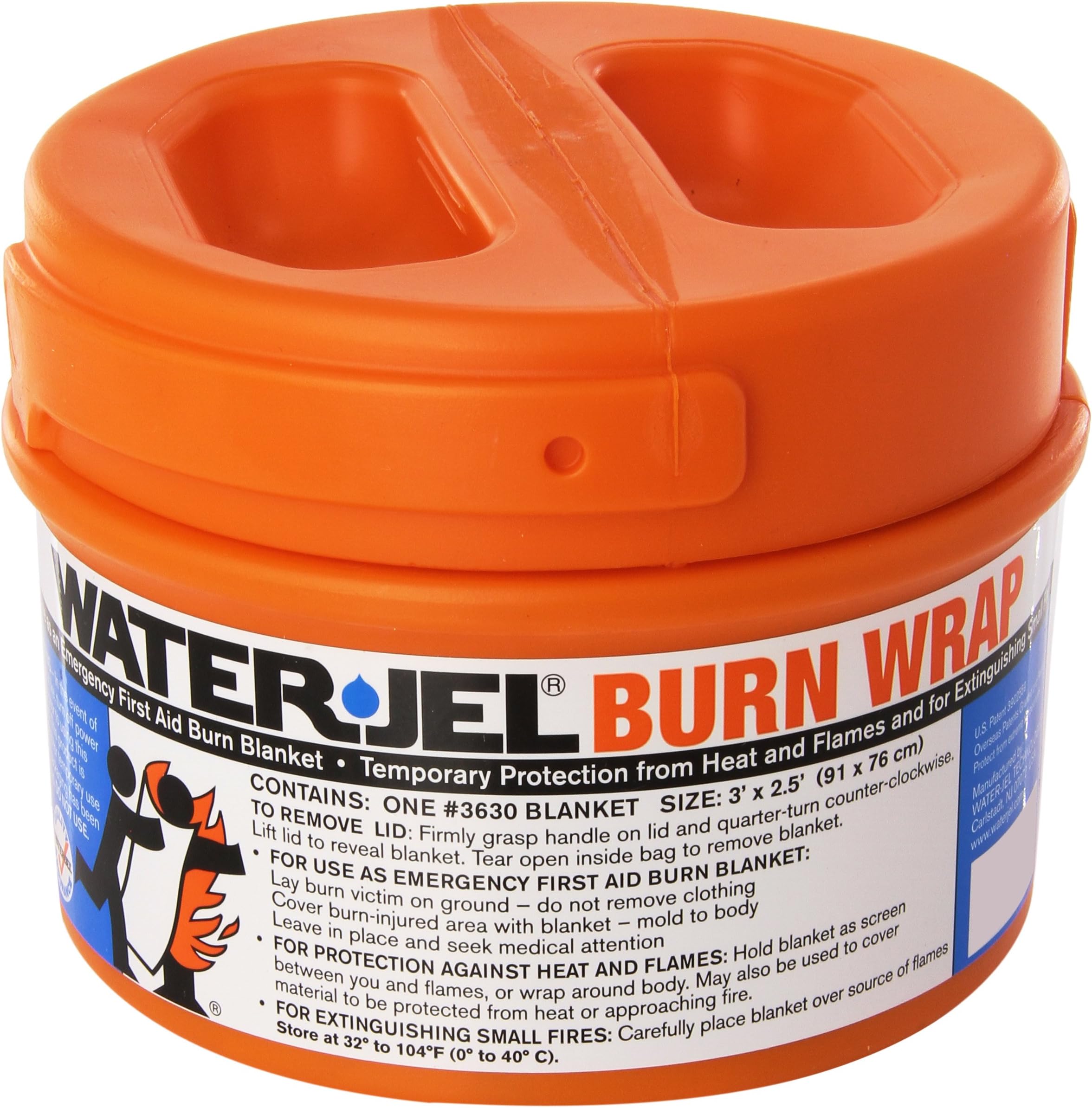 Water-Jel Technologies 3630-04 Burn Wrap in Canister, 3' x 2.5'