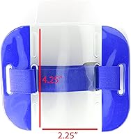 Vista 2 de OnDepot - Brazalete reflectante azul con banda elástica ajustable (paquete de 2)