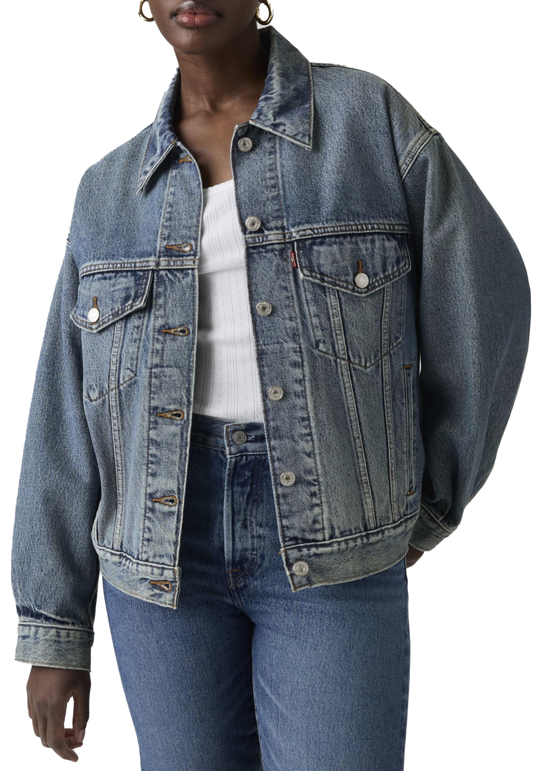 Levis Women's Blue Trucker Be Kind Rewind Denim Jacket in Size 8, Sports Direct