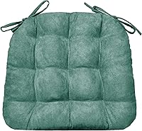 Vista 31 de Barnett Home Decor Cojín para Silla de Comedor de Microgamuza Camel con Lazos - 15 x 17 Tamaño Pequeño Cojín para Silla - Relleno de Espuma