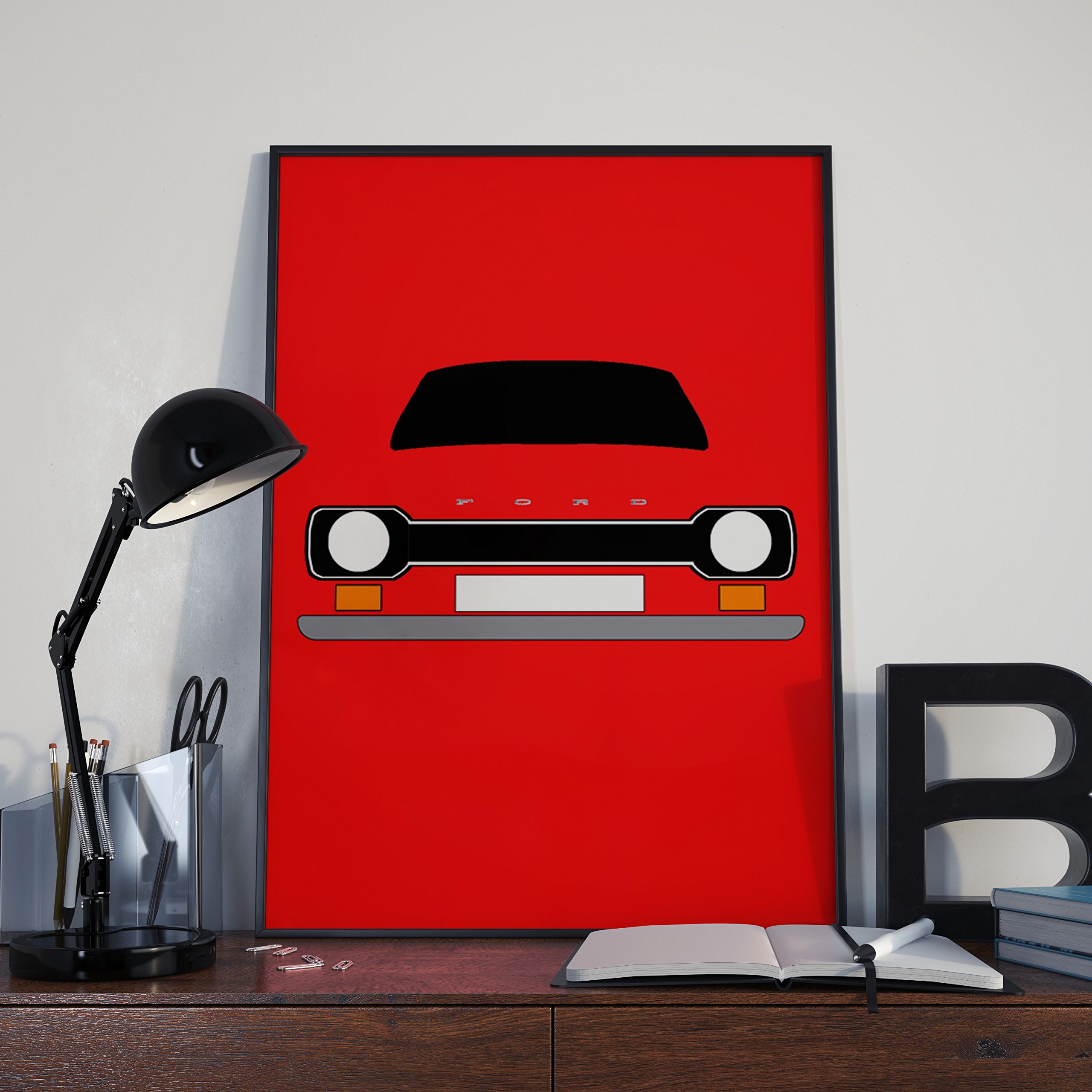 Retro Motor Company Ford Escort Mk1 Print