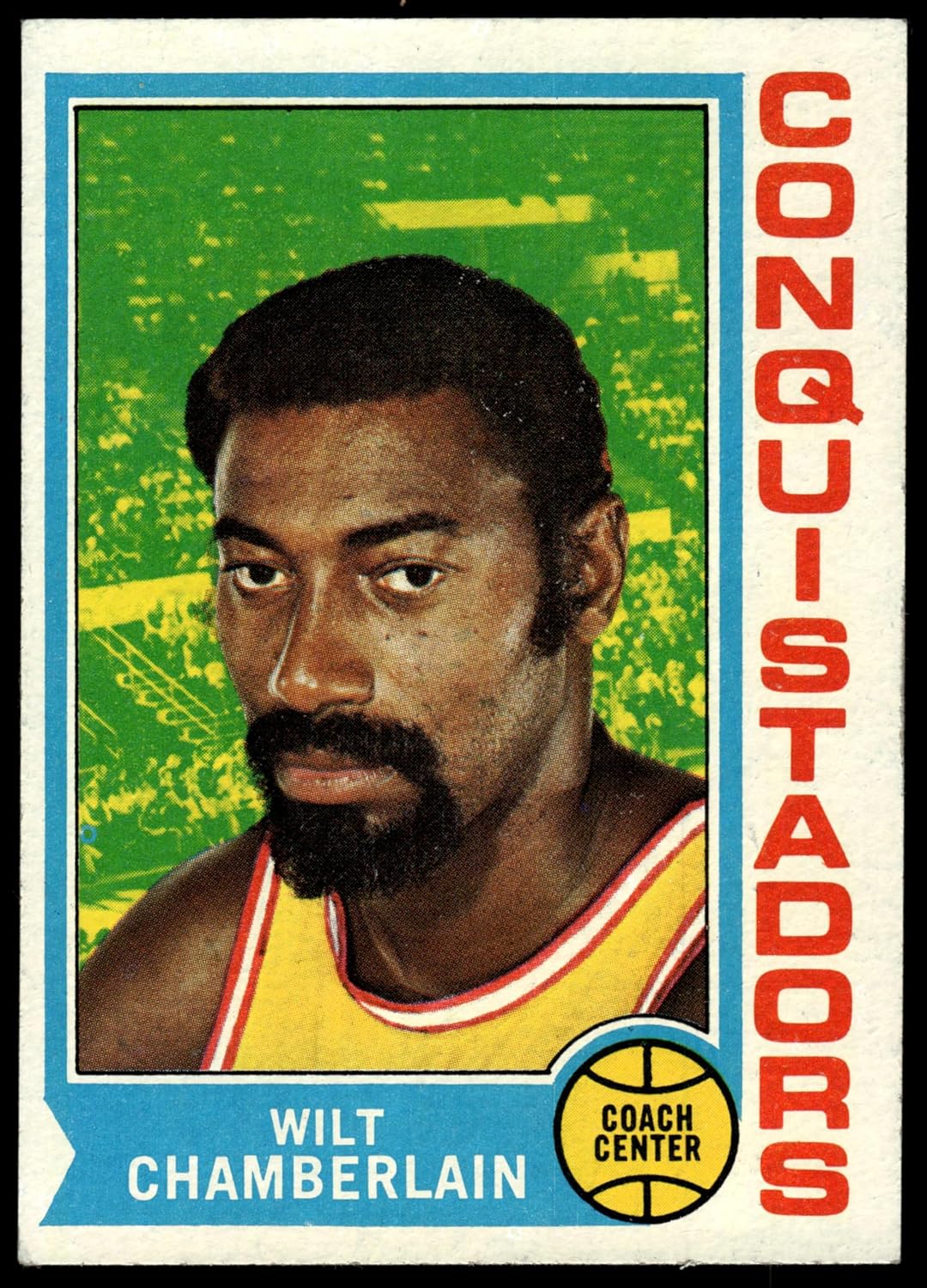 1974 Topps #250 Wilt Chamberlain Conquistadors (Basketball Card) EX Conquistadors Kansas