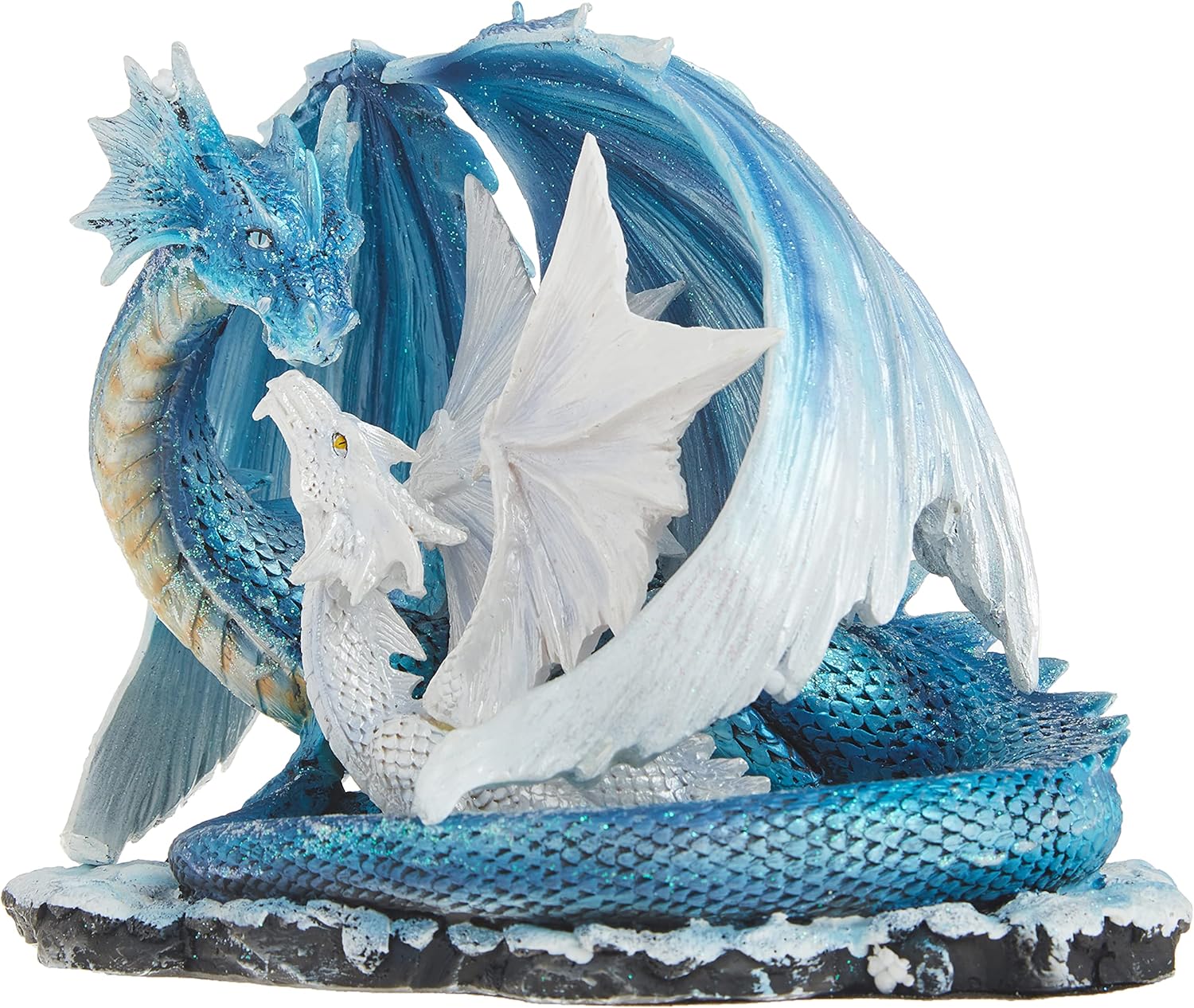 StealStreet SS-G-71533 Light Blue Dragon Mom with White Baby Statue Figurine, 7" : Home & Kitchen