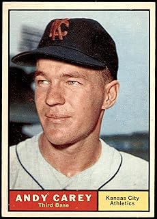 1961 Topps # 518 Andy Carey Kansas City Athletics (Baseball Card) NM Athletics