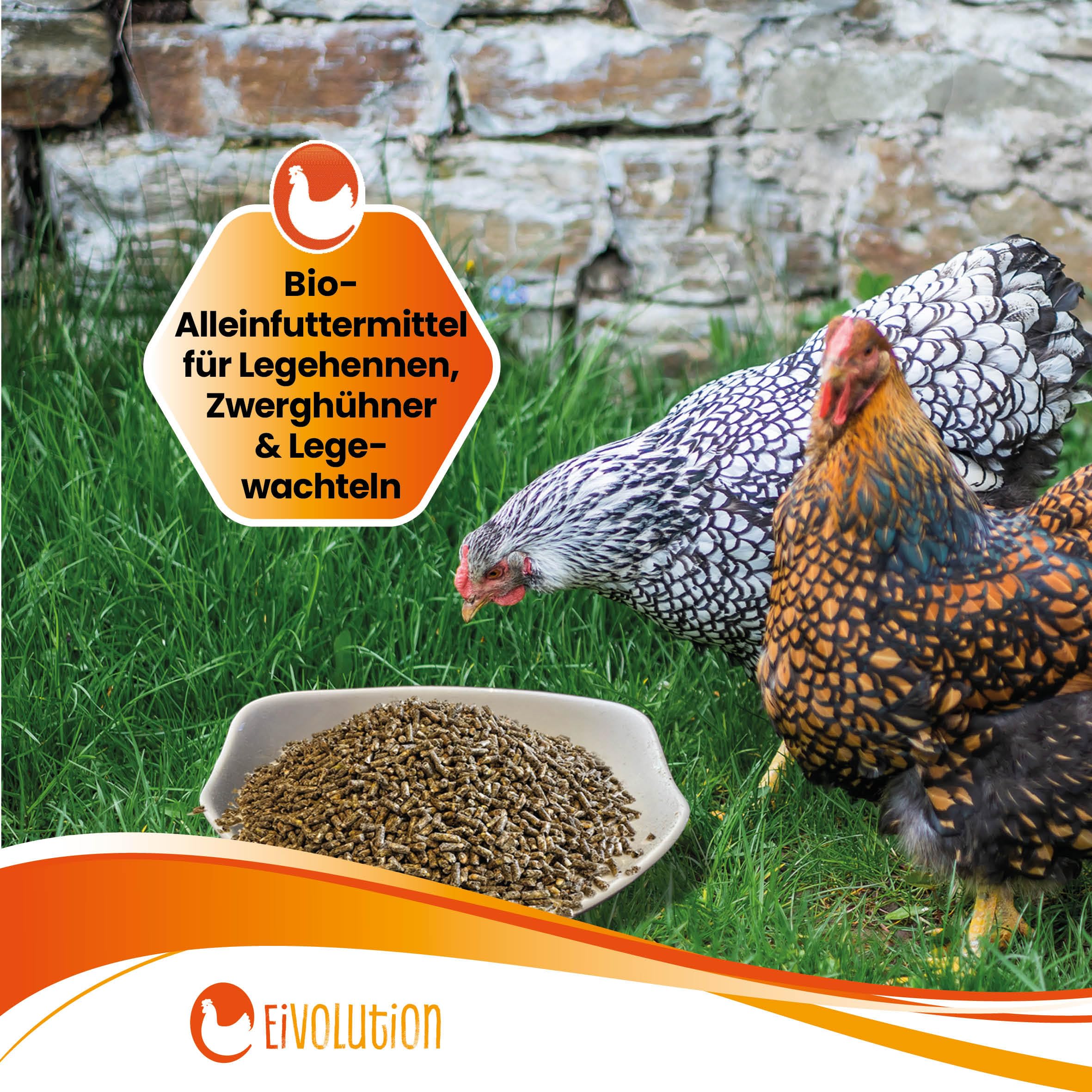 Bio Hühnerfutter Hanf-Pellets ohne Soja - 14 kg - nährstoffreich & aromatisch - Naturland zertifziert