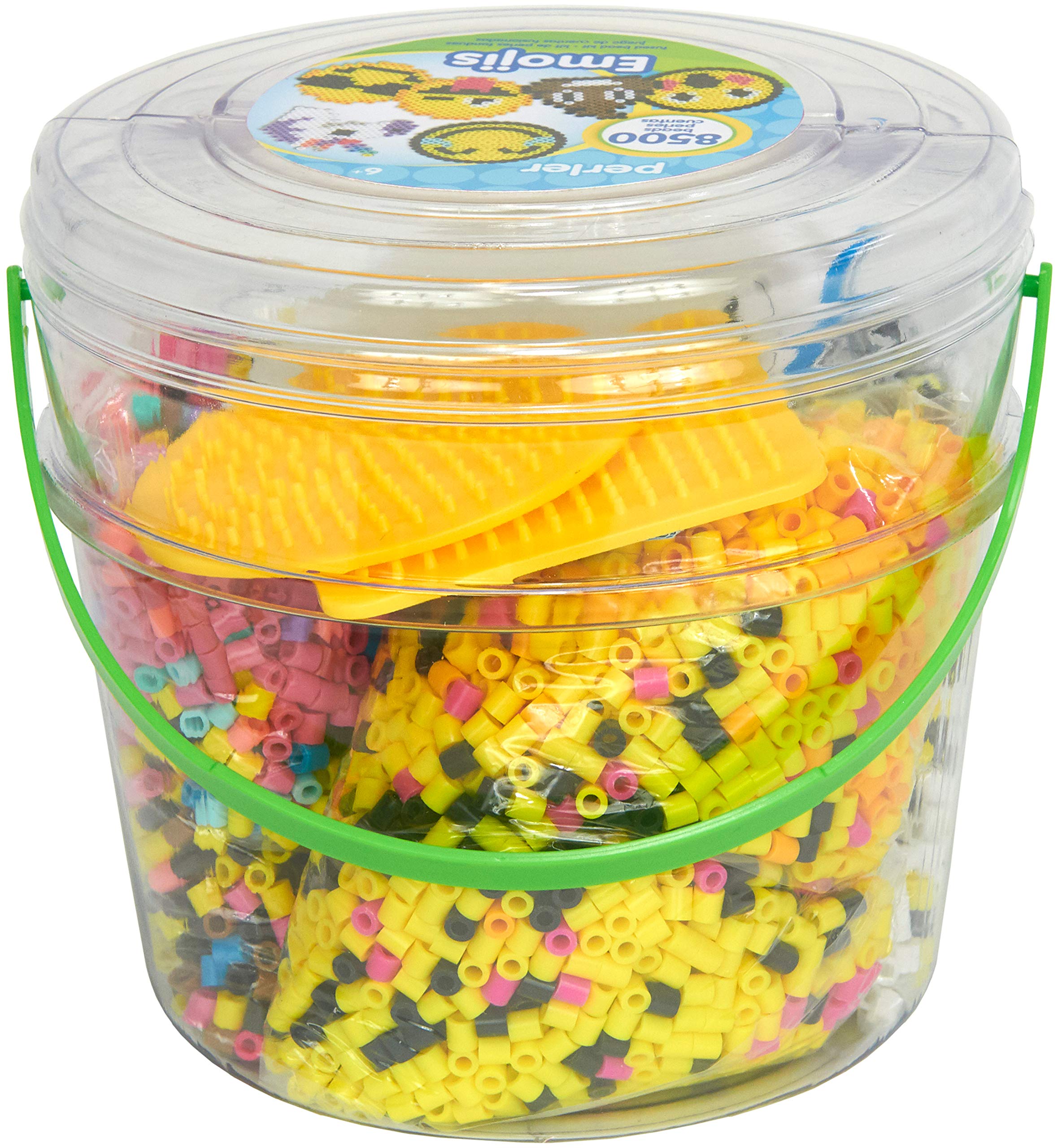 ⭐︎Bead⭐︎ Amazon.com: Perler Beads Emoji Bucket 8500pc, 6.5''L x 6.5