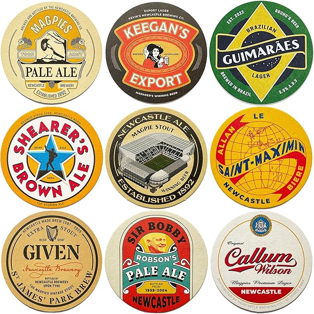 Newcastle Beer Mats x9
