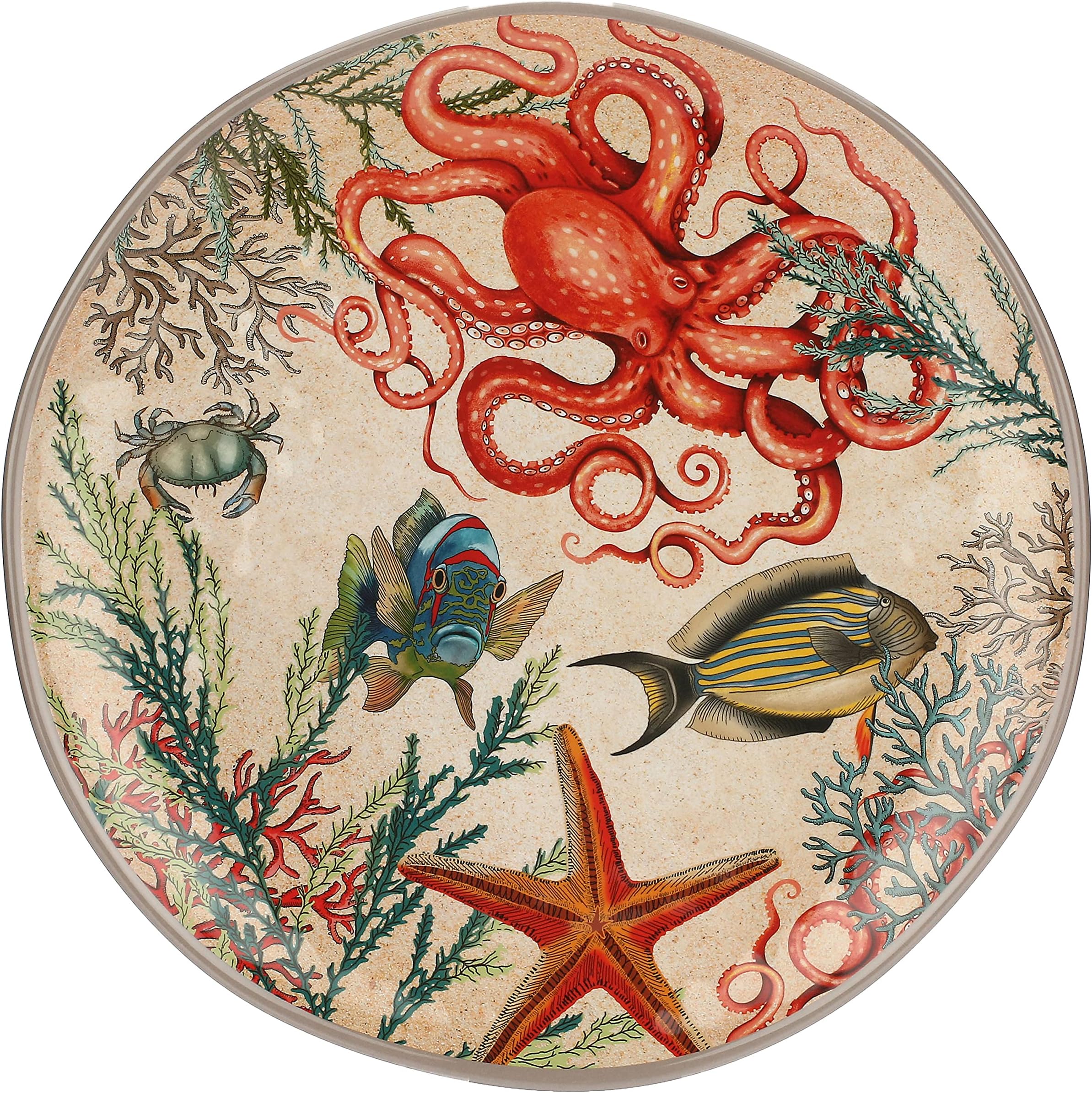 Nador Sea Life Round Platter 100% Melamine Ø 42 cm in Gift Box