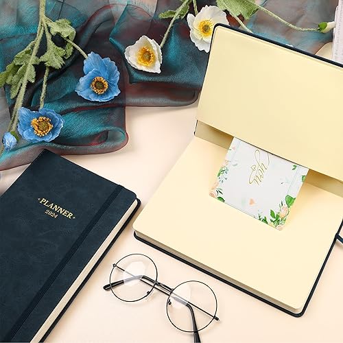 Miniatura 7 de Agenda 2024  Agenda semanal y mensual 2024 con calcomanías de calendario, enero de 2024 a diciembre de 2024, 5.9 x 8.4 pulgadas, papel A5 más grueso