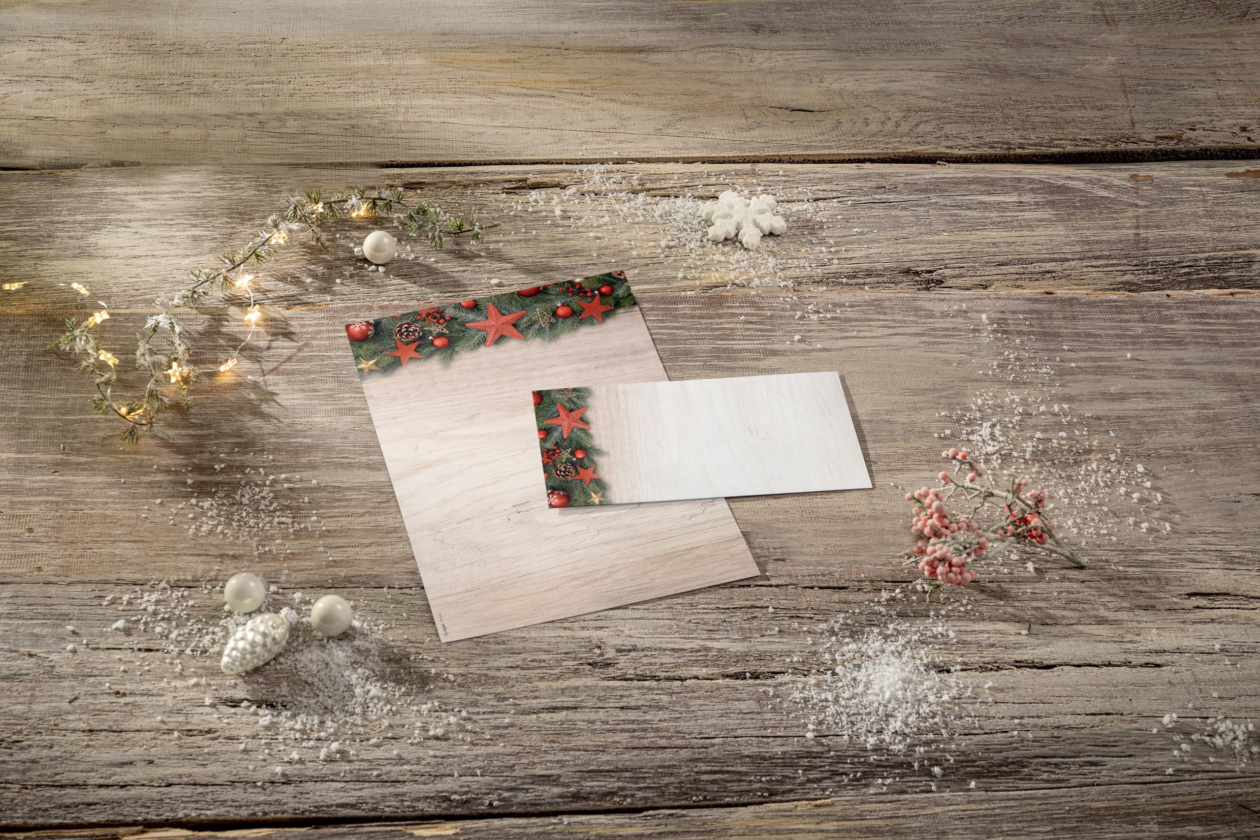 SIGEL DP442 Christmas Motif Papers "Chalet Style" - Beige, red, Green - 90 GSM - A4-100 Sheets - Image 4