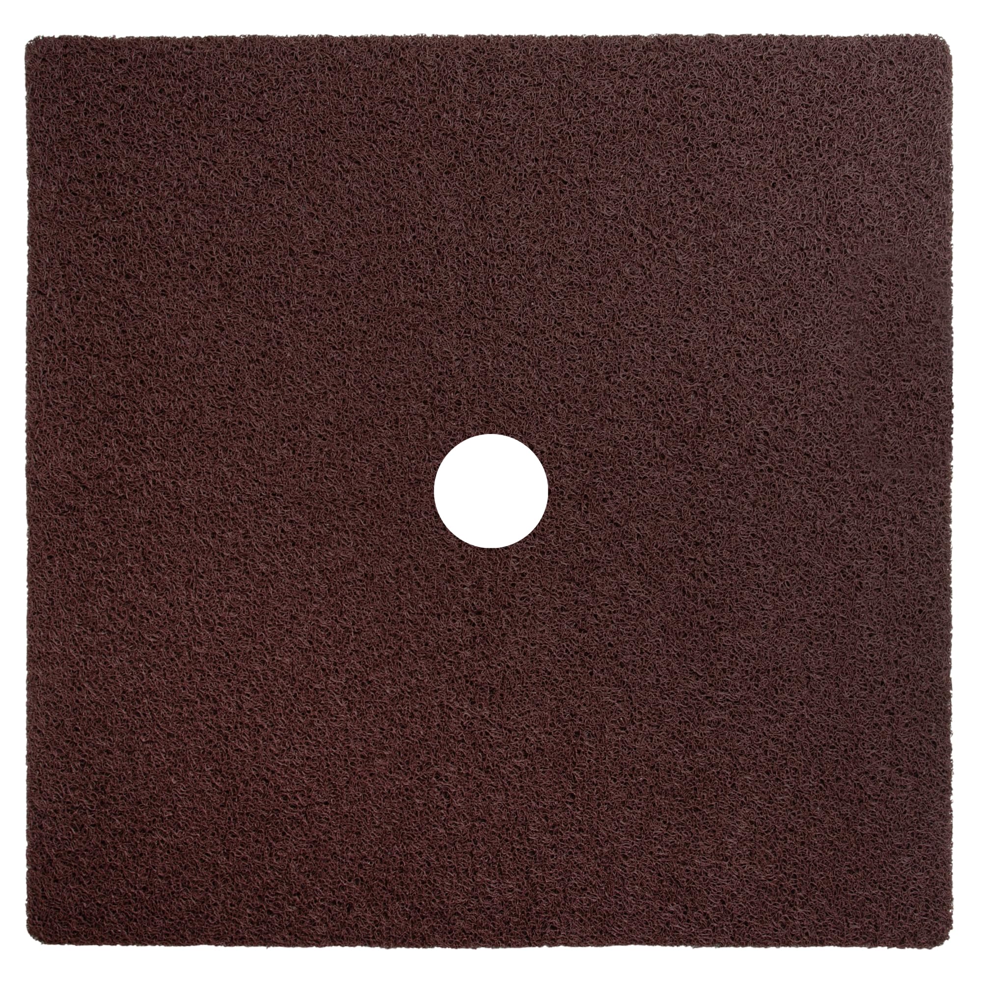 Enkosi Loofah Shower Mat with Drain Hole – Cushioned Anti-Slip Square Bath Mat for Showers, and Bathroom Floors – Textured PVC, Non Slip Safety Pad for Walk-in Stalls and Wet Areas (27x27 Brown)