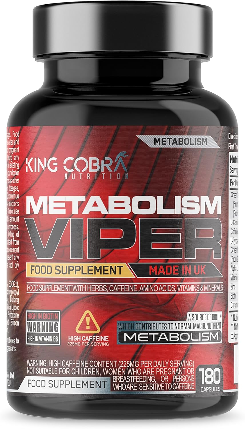 Metabolism Viper Fat Burner Supplement with Biotin which contributes