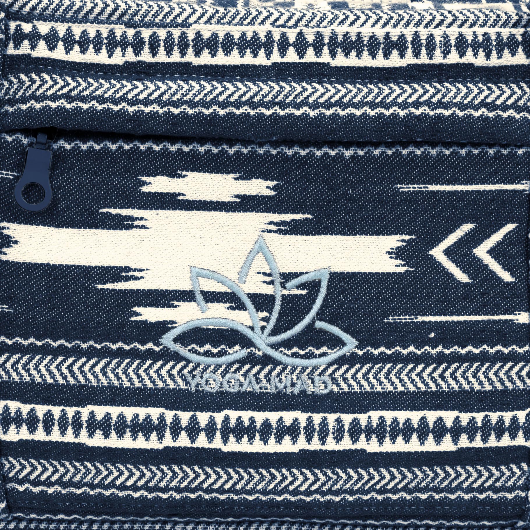 Yoga-Mad Horizon Yogaketasche - Geräumige Baumwolle Yogamatte mit Taschen und vollem Reißverschluss - Passt auf Matte, Blöcke, Decke und Accessoires, strapazierfähiges duschenfestes Futter, 3