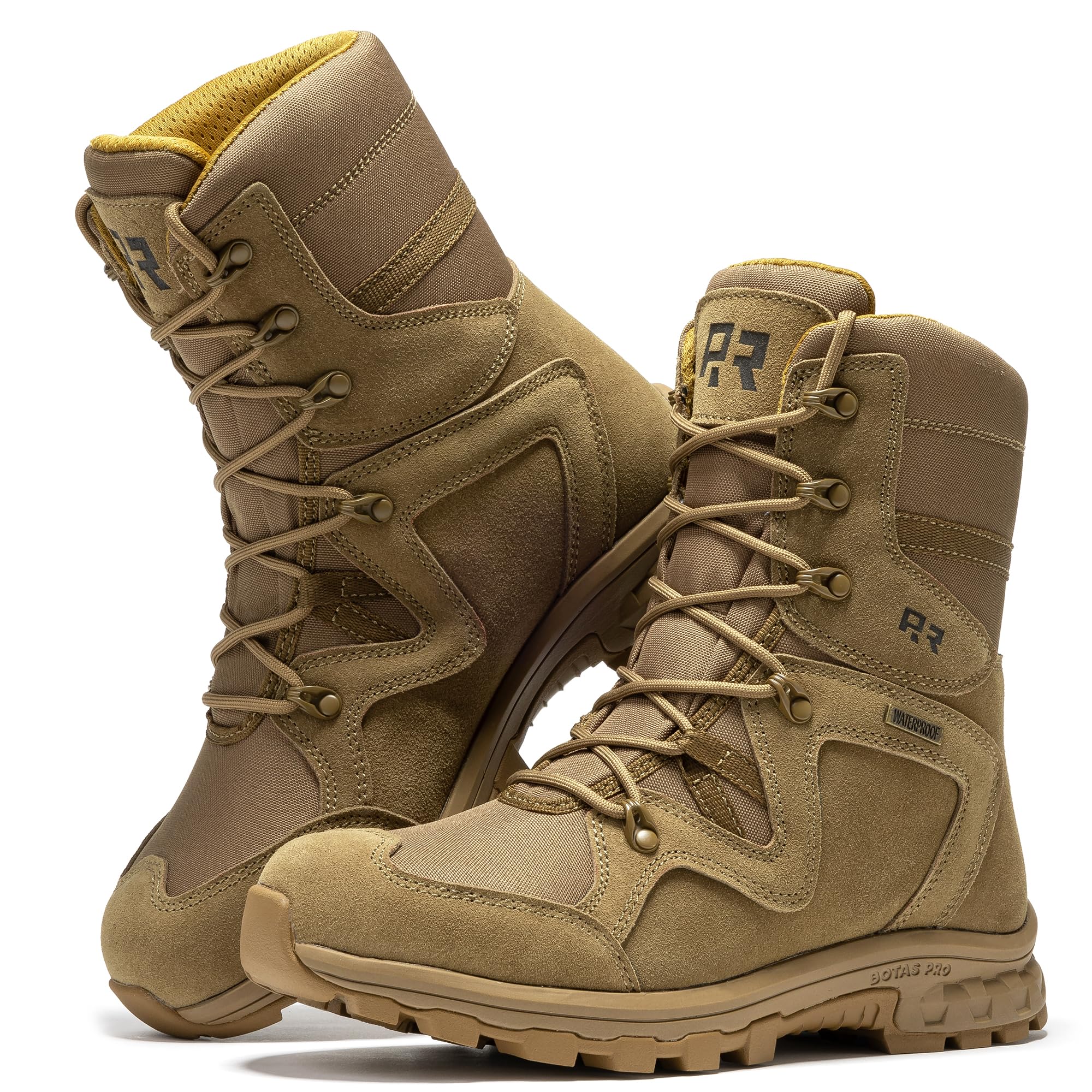 Colmar 8" Men's Military Tactical Combat Boots, Motorcycle Boots, Waterproof Lightweight Hiking Boots, Non-Slip Hunting Boots, EH Standard AB500 520