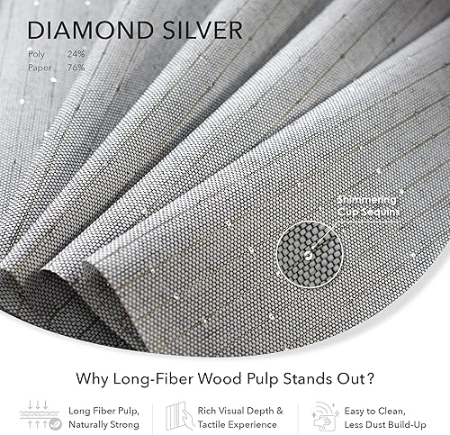 Miniatura 3 de GoDear Design - Panel ajustable de cortina deslizante, de lujo, 45.8 a 86pulgadas de ancho x 96pulgadas de alto, cortina vertical con riel