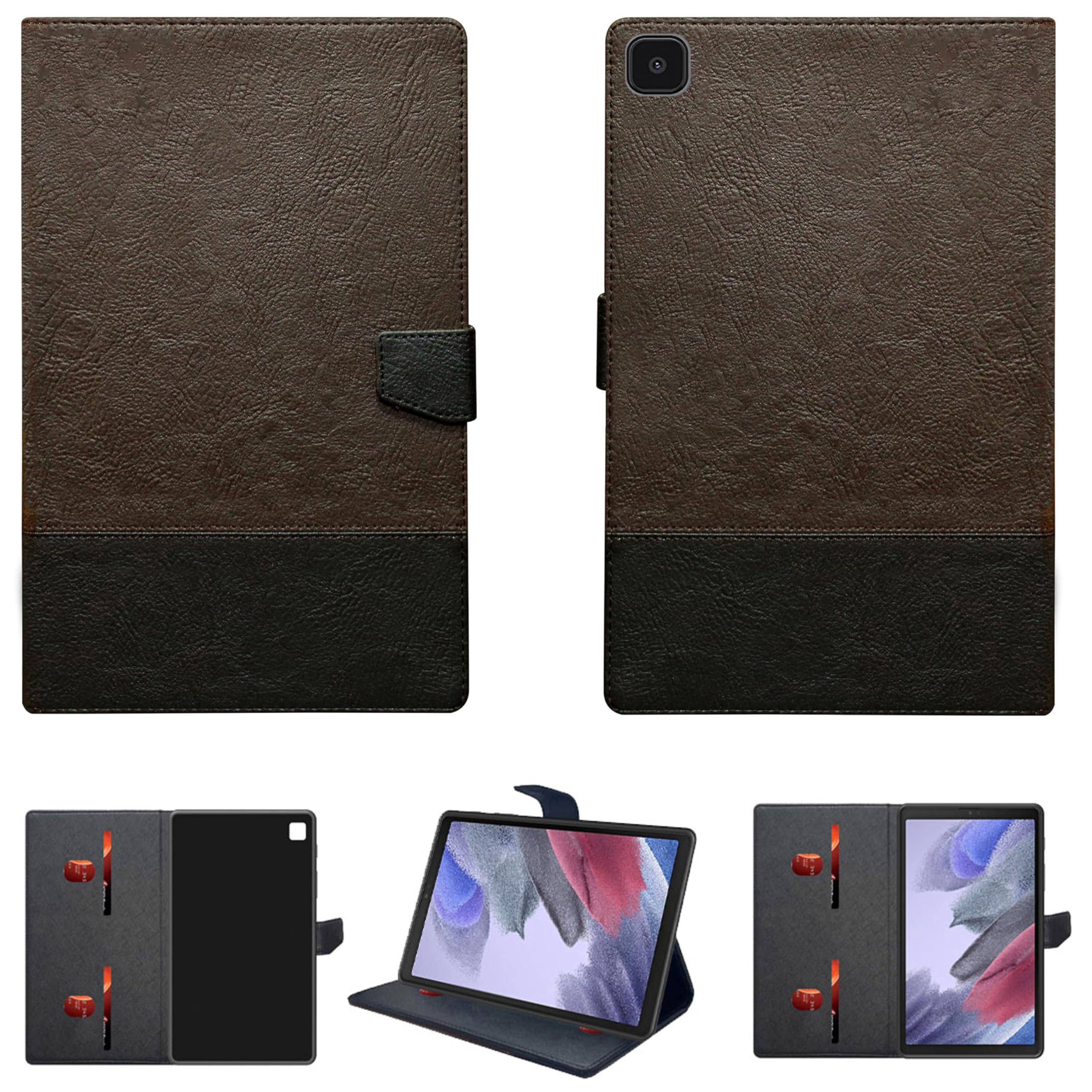 Zaoma PU Leather Flip Stand Case Cover with TPU Back Case Compatible for Samsung Galaxy Tab A7 Lite 8.7 Inch SM-T220/T225 Tablet - Dual Pattern (A7LIRE_R5BLKBRW) (B0CLYLYTSC) Amazon Price History, Amazon Price Tracker