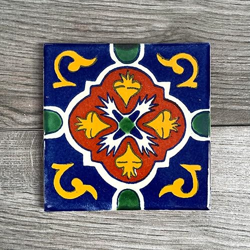 Miniatura 6 de Mixed Set of 4 Mexican Tile Coasters