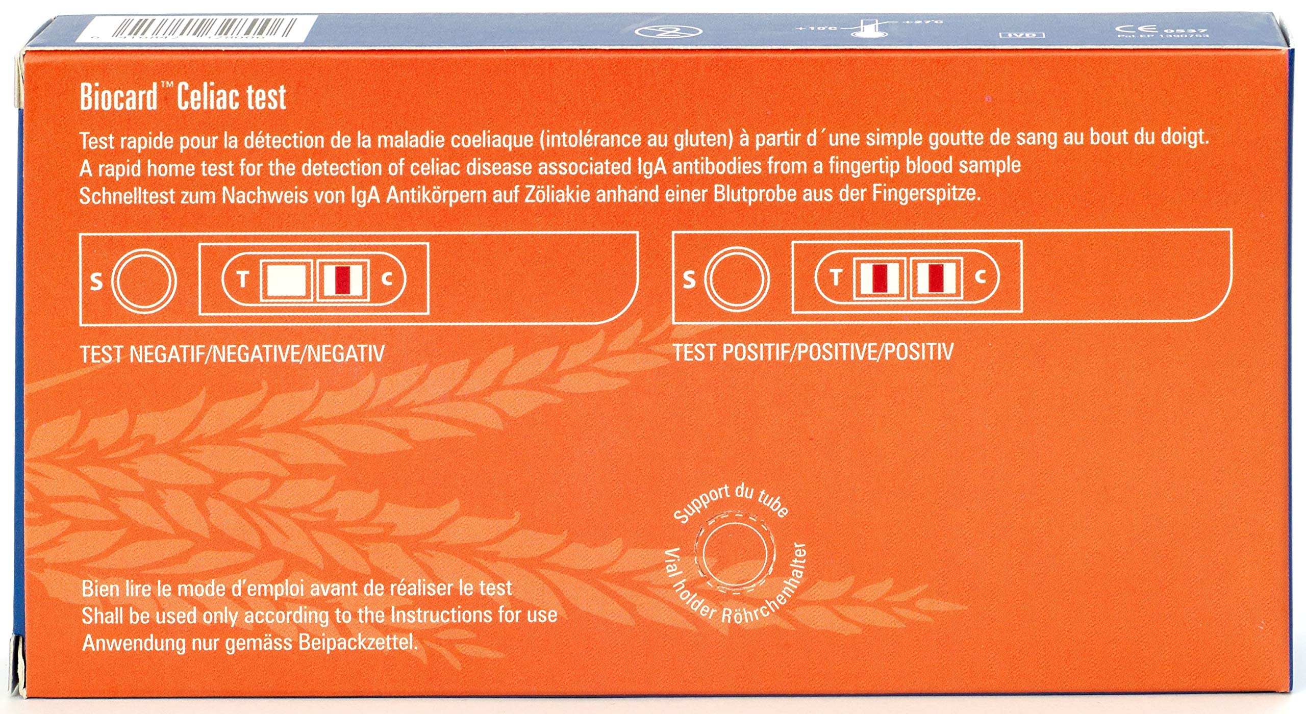 El Rincn Sin Gluten Biocard Celiac Test Autocontrol Biosynex Autotest