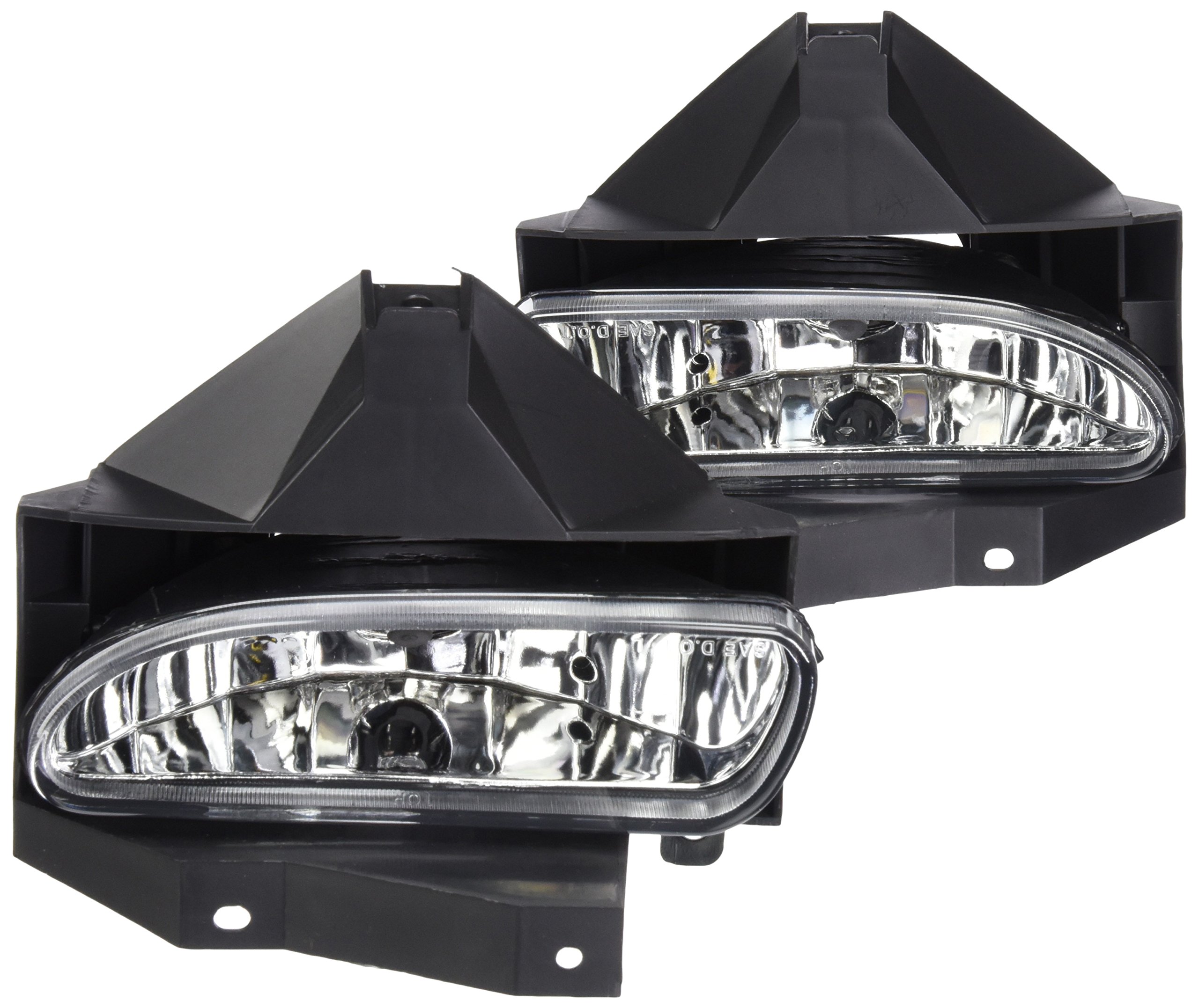 Spec-D Tuning LF-MST99C-WJ Ford Mustang Base Gt Chrome Fog Lights Lamps W/Brackets