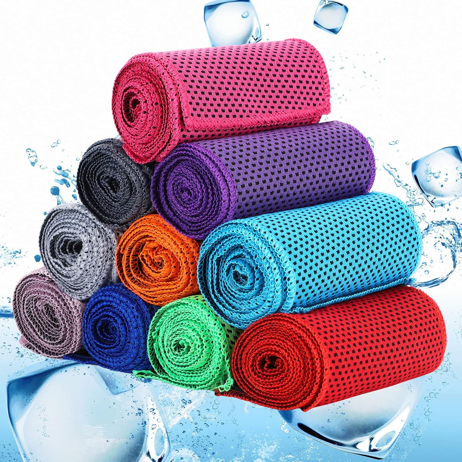 120 Pcs Mini Cooling Towels Bulk for Neck and Face