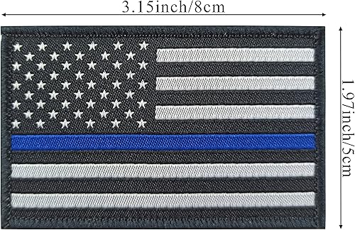 Miniatura 10 de JBCD Paquete de 2 parches de bandera estadounidense de Estados Unidos, parche táctico de bandera del orgullo para ropa, sombrero, equipo militar