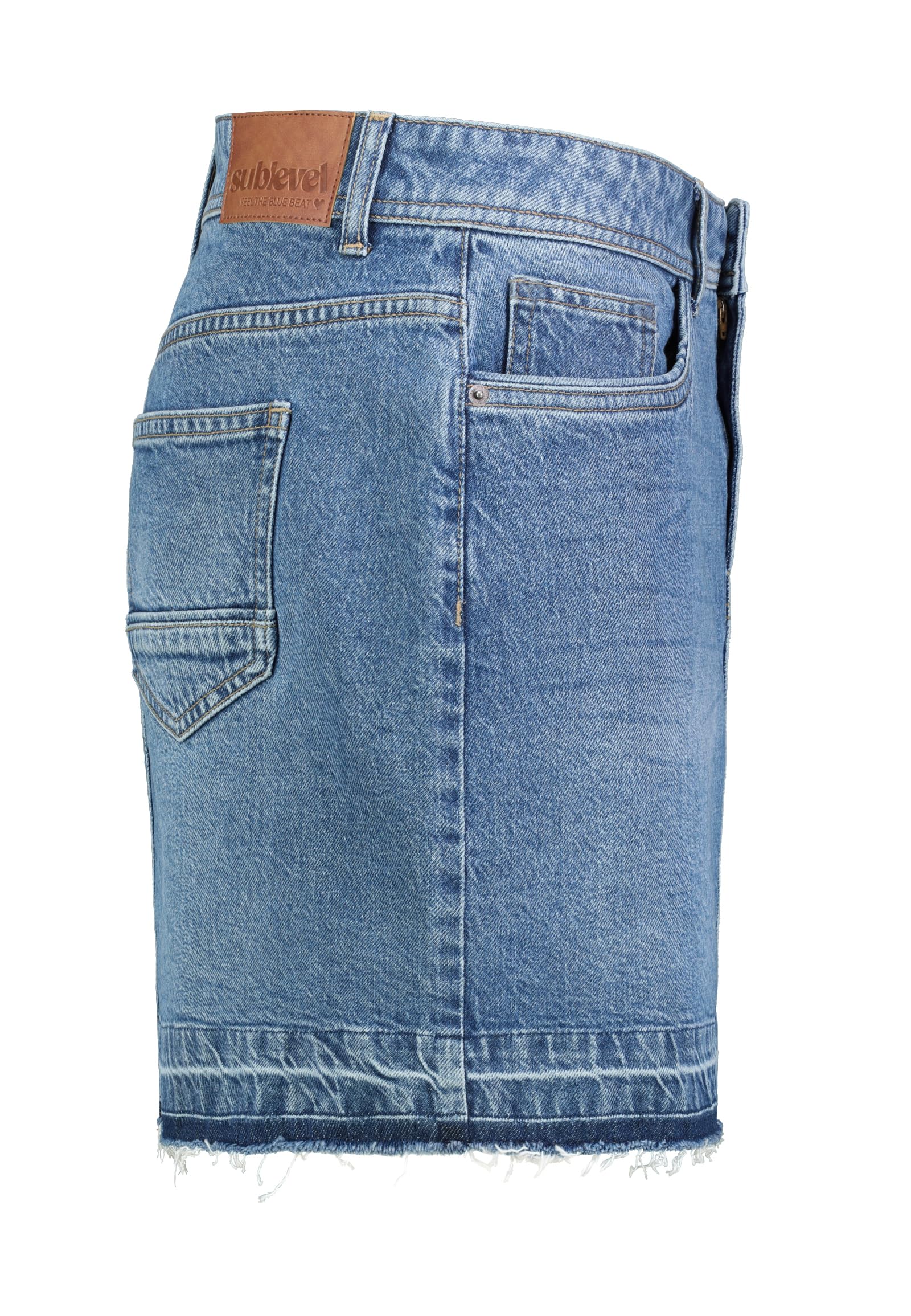Sublevel Gonna in jeans, taglio lungo, maxi Midi, mini, vestibilità normale, stretch, denim