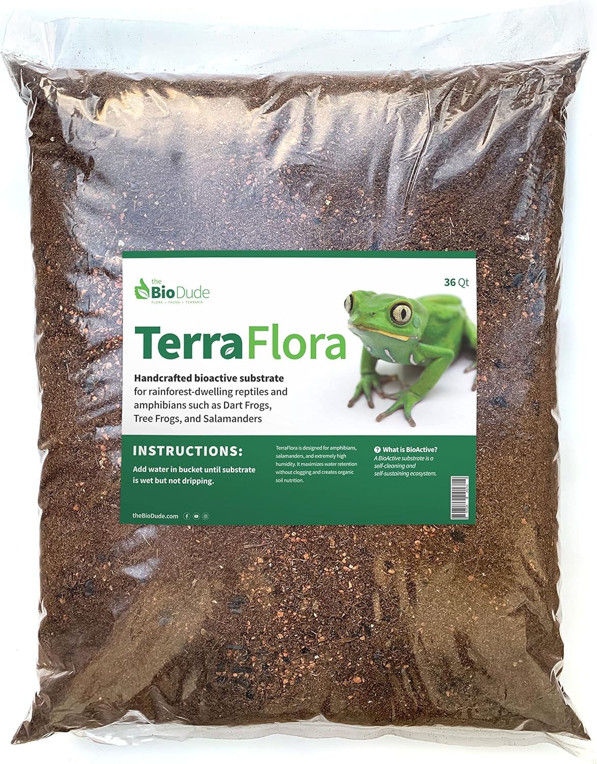The Bio Dude Terra Flora Bioactive Reptile Substrate 36